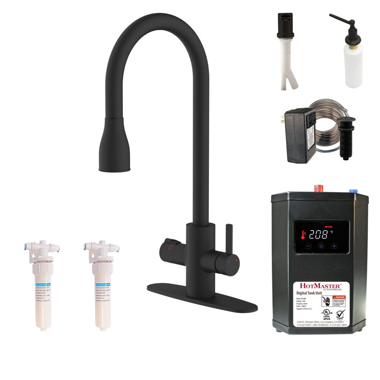 4 in 1 Kitchen Faucet Kit with Heating Tank, Water Filter and Sink Accessories