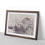 Hut by the Lake by Shibata Zeshin - Picture Frame Art Print-55641588-55641586
