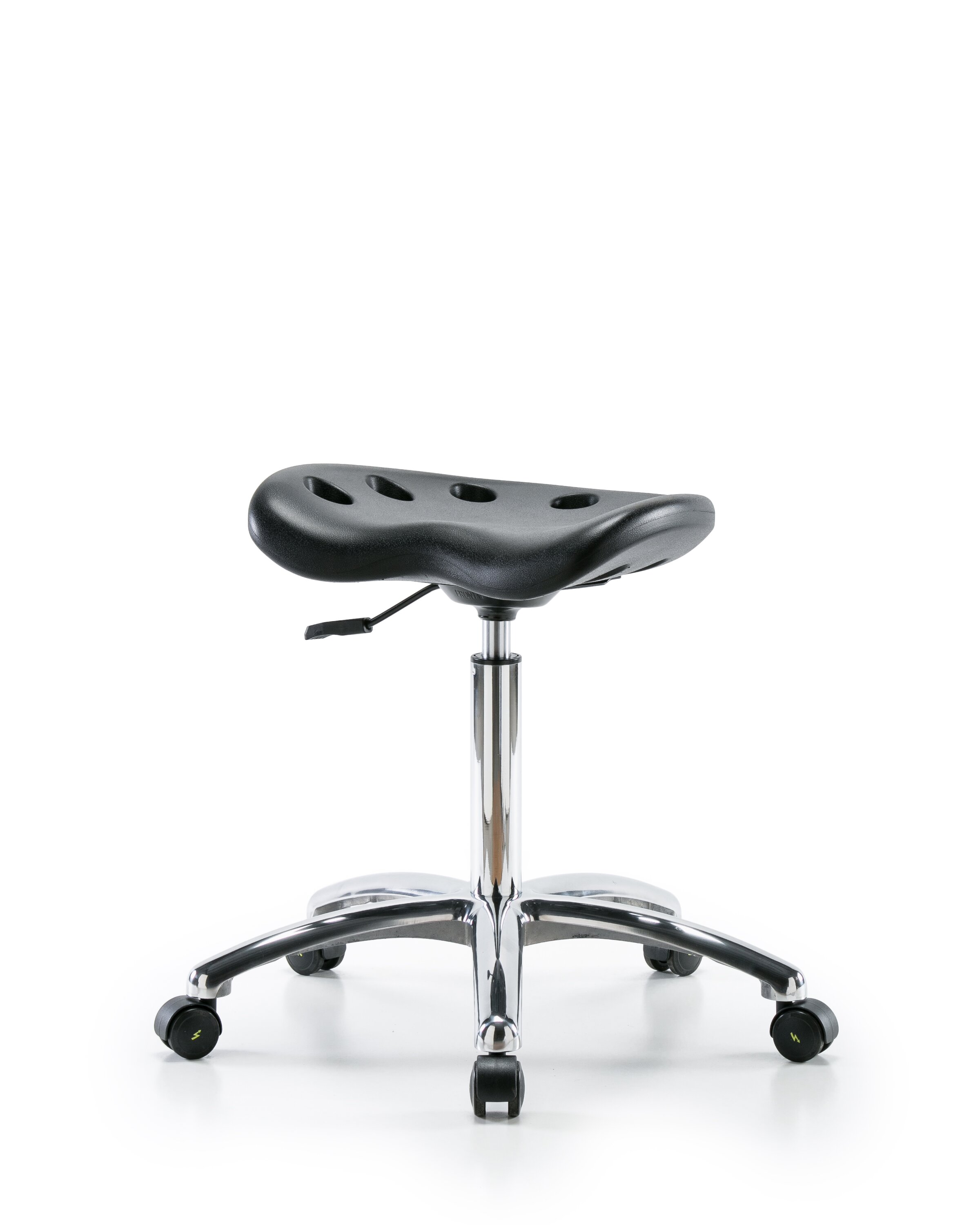 Inbox Zero Backed Adjustable Height Ergonomic Lab Stool with Footring  Wheels & Reviews