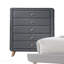 Commode en tissu gris clair