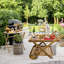 Pylesville Rectangular Acacia Solid Wood Outdoor Bar Table - 72 cm W 55 cm D