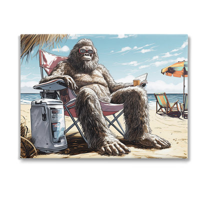 " Hairy Monster On Beach " by Jim Baldwin