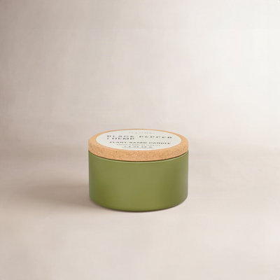 ILLUME Verde Tin w/Cork Lid, Black Pepper & Hemp
