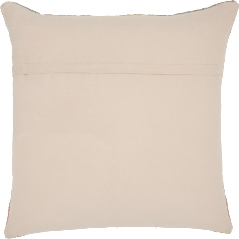 Ombre Leather/Suede Throw Pillow