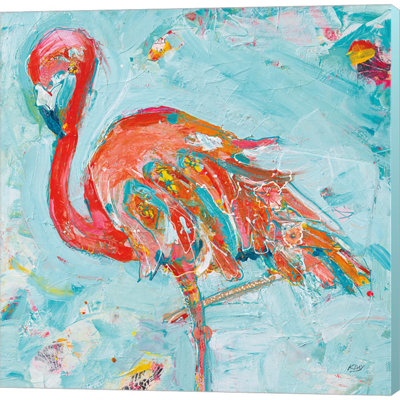 «Flamingo Bright» par Kellie Day - impression sur toile tendue