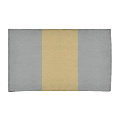 Tapis doré/gris