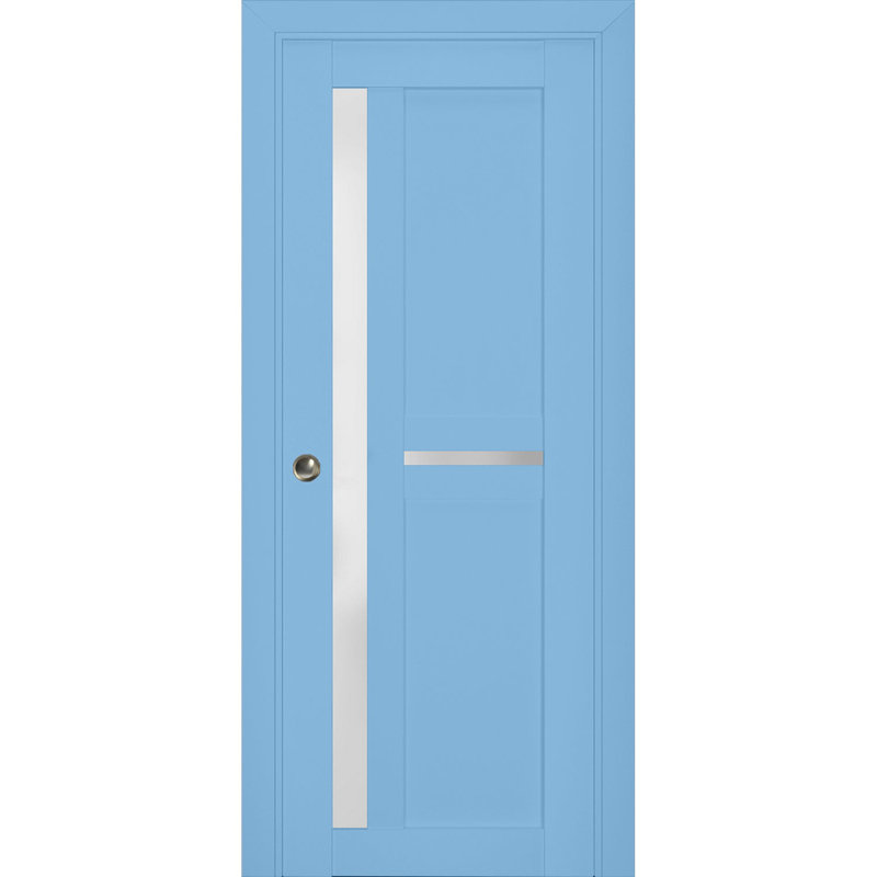 Portes de placard Veregio, 28 po x 80 po, Aigue-marine
