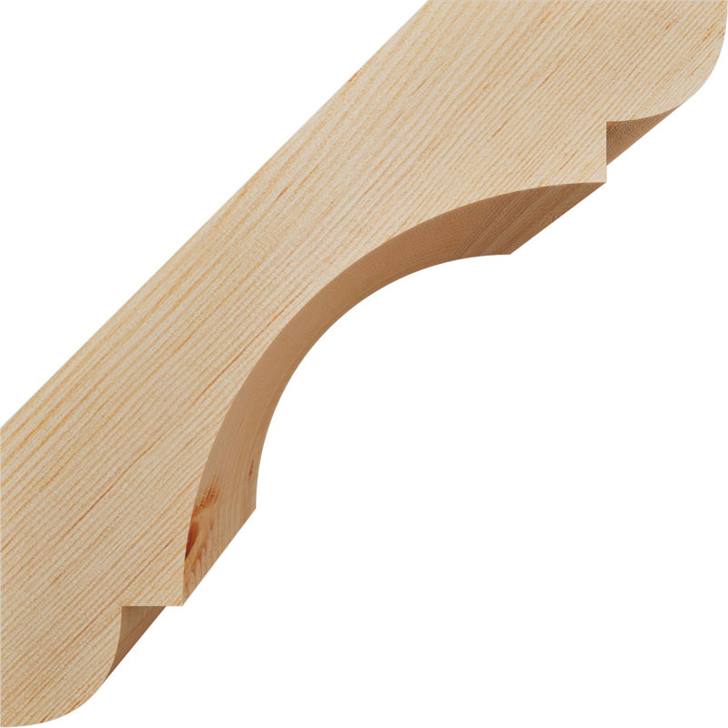 Attelle de genou olympique, Sapin de Douglas, H 10 po x l 5,5 po x P 10 po, Attelle lisse