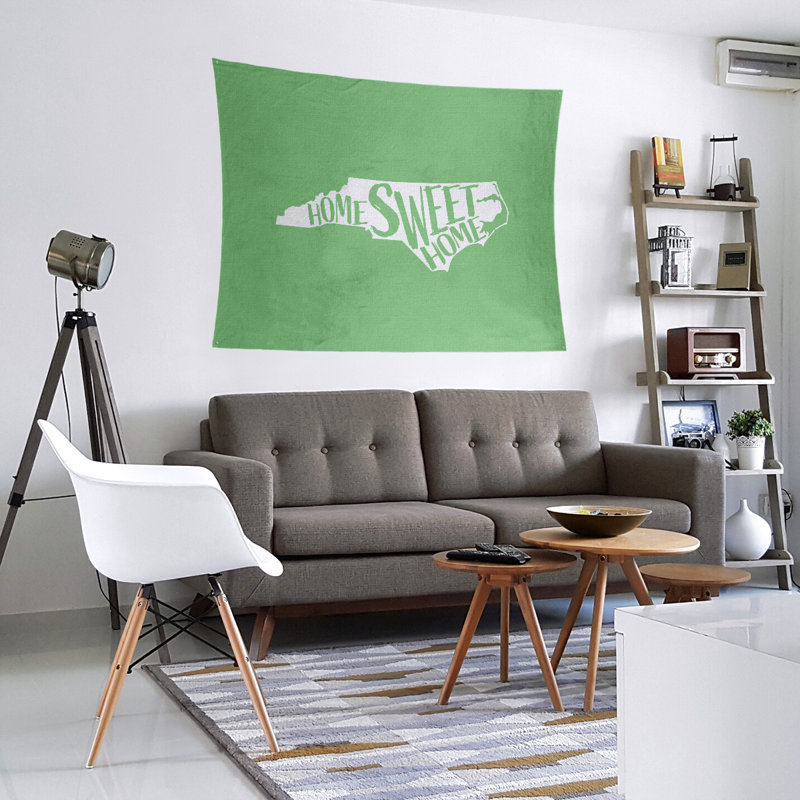 Tapisserie Home Sweet North Carolina, H 27,5 po x l 37,5 po, Vert