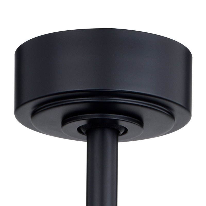 Ventilateur de plafond intérieur en bronze huilé et en teck bruni avec pales Anigre 21 po Anya, ensemble d'éclairage à DEL à intensité variable et télécommande incluse, 3 vitesses, abat-jour tambour en cage