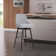 Orfield Modern Swivel Counter or Bar Height Upholstered Armless Bar Stool with Footrest in Wood