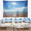 Plage, paysage marin serein avec tapisserie ensoleillée-28507762