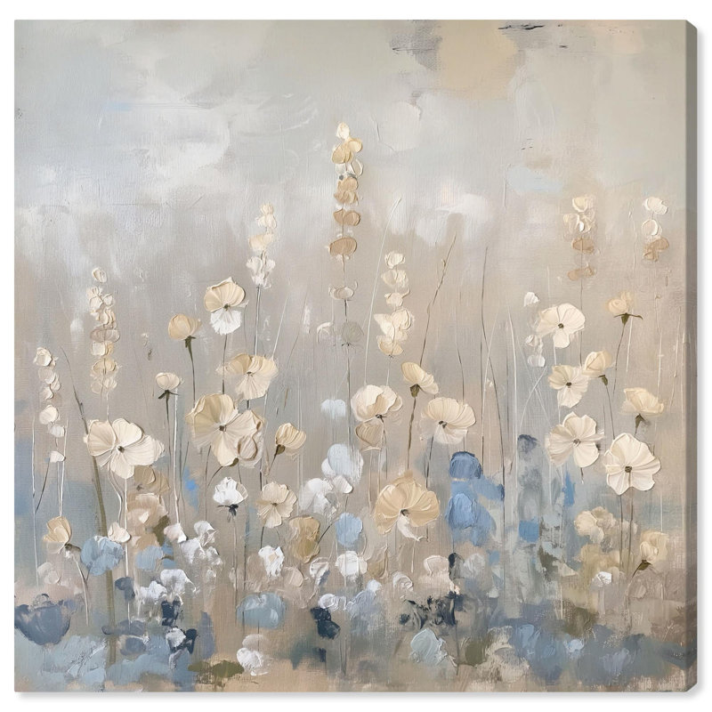 «Luminescent Meadow Canvas Farmhouse» par Art Remedy, Toile tendue, H 16 po x l 16 po x P 1,5 po