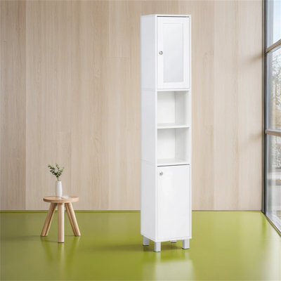 Jyaire Freestanding Linen Cabinet