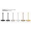  Porte-essuie-tout de comptoir - Embout moderne de conception minimaliste - Couleur or poli-542896010