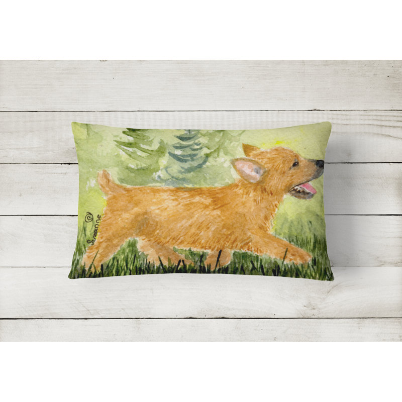 Coussin décoratif intérieur/extérieur norwich terrier
