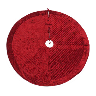 Jupe d'arbre en velours matelassé