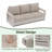 Outdoor 3-person Patio Conversation Sofa-124537996
