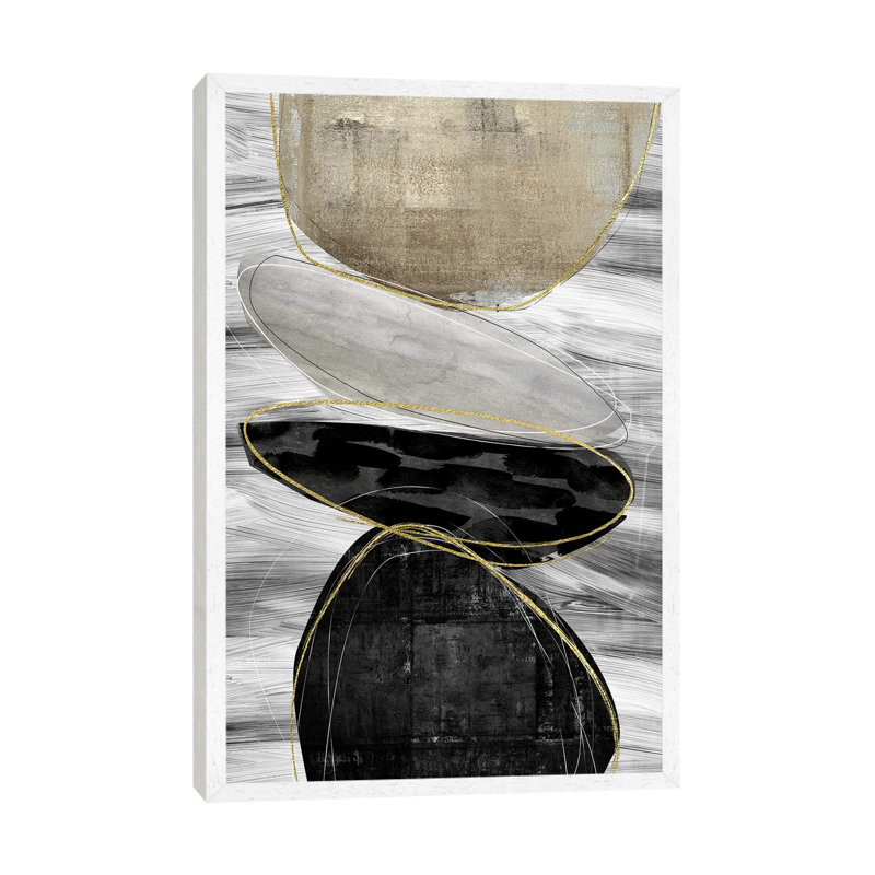 Stagger by Nikki Chu - Print on Canvas, White Framed Canvas, 66.04 cm H x 45.72 cm W
