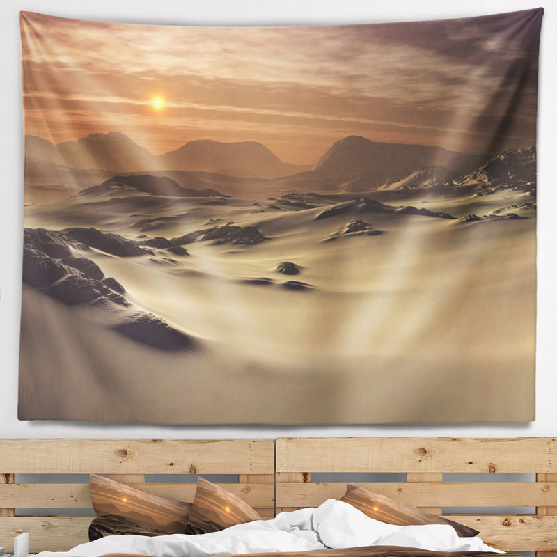 Tapisserie de terrain belle magnifique paysage, H 32 po x l 39 po