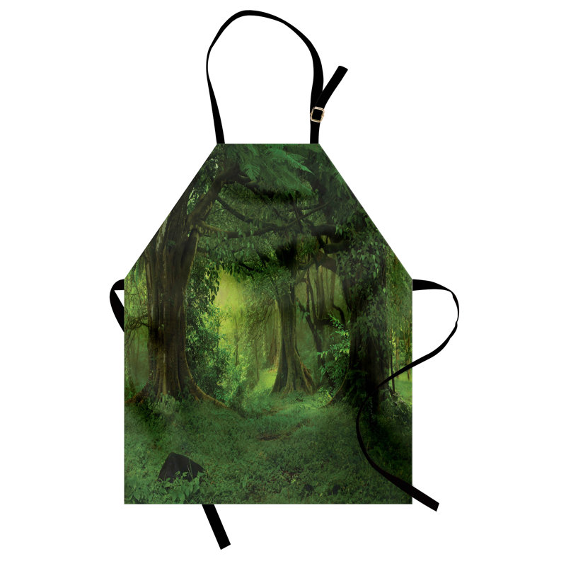 No Pattern Bib Apron
