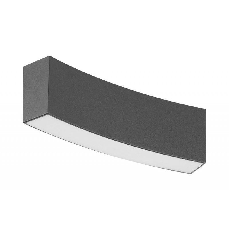 Luminaire à DEL incurvé noir de 5 po avec diffuseur givré Magnetix