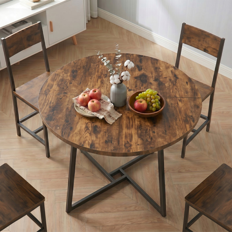 Table de salle à manger 6 personnes Garrell, Brown