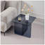 Table de bout en verre trempé fumé, petite table de thé, table de chevet gris-1499354004