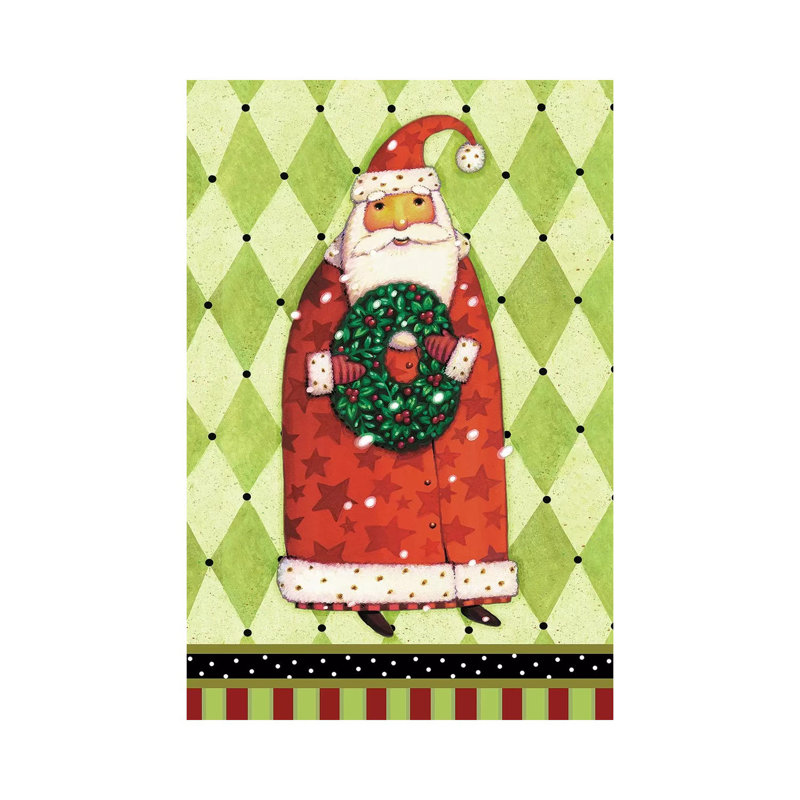 Harlequin Christmas II by Viv Eisner - Wrapped Canvas Print, 20.32 cm H x 30.48 cm W