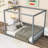 Elloree Wooden Floor Bed with Canopy & Safety Guardrails