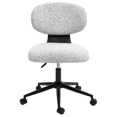 Modern Chenille Swivel Desk Office Chair