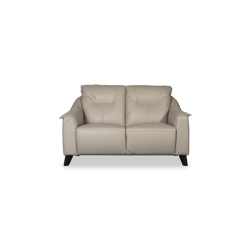 Naples Genuine Leather Sofa, Cream, 2