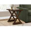 Table moderne, bout, table d'appoint, carré, table de chevet, chambre à coucher, lampe, placage brun, transitionnel
