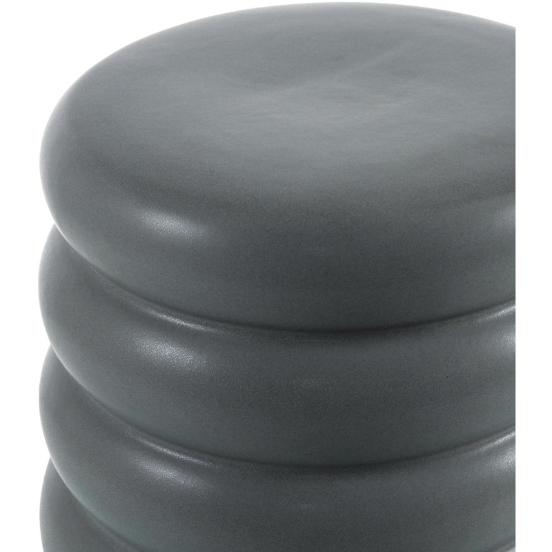 Gruner Accent Stool, Gray/Khaki