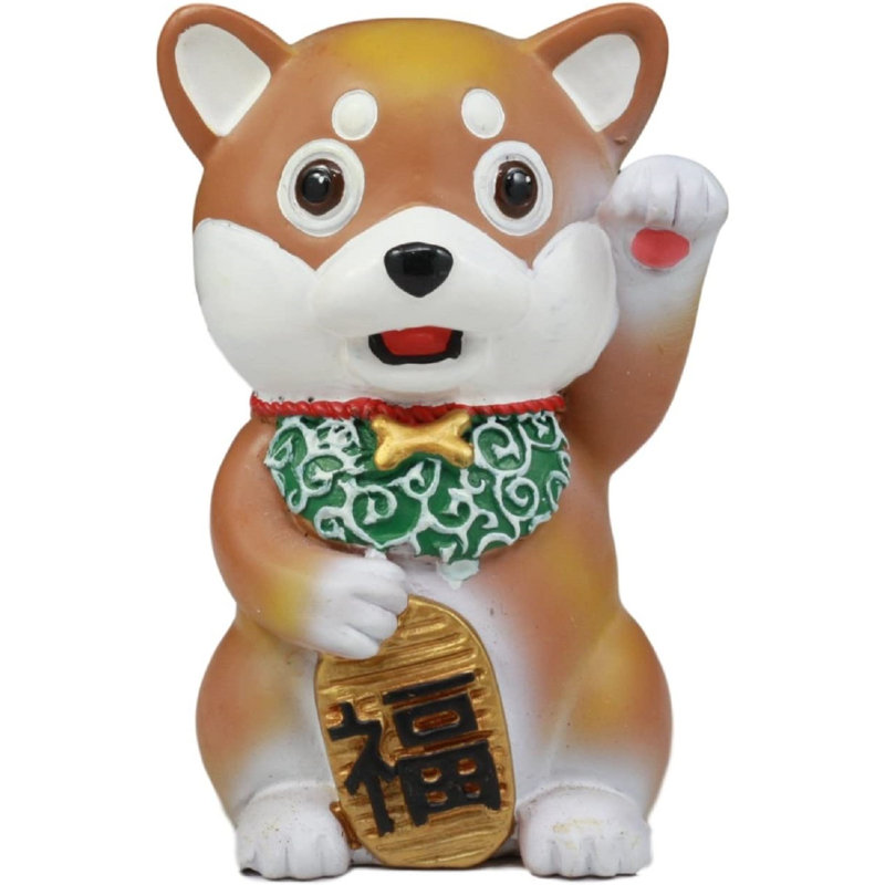 Figurine Delzora Ebros Maneki Shiba Inu