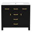 Meuble-lavabo 72 po avec lavabo en céramique séparé, style minimaliste moderne, 4 armoires, 8 tiroirs, quincaillerie de haute qualité pour la durabilité, style Shaker traditionnel de différentes tailles-815485715