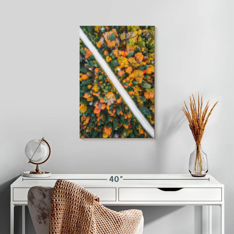 Mehar Canada Autumn Road, 24" H x 16" W