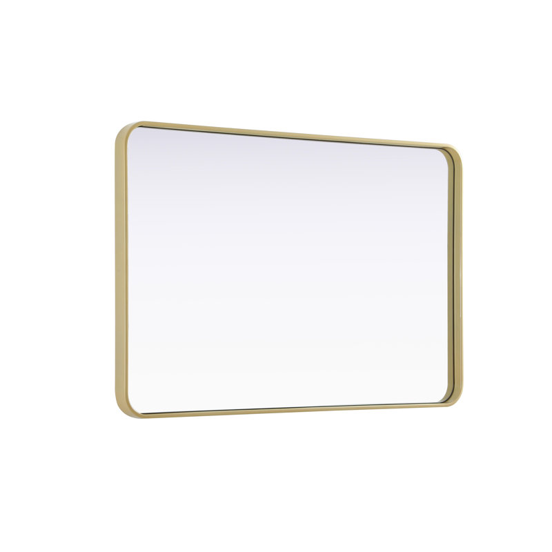 Erath Contour Metal Mirror, Brass, 42" x 28"