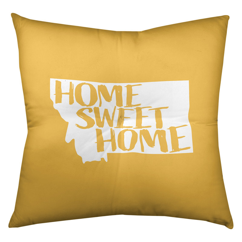 Coussin de sol touffeté home, 26 po x 26 po, Jaune, Montana