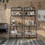 Bibliothèque échelle en acier H 70,85 po x l 25,96 po Gracemary-1217121155