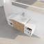Ensemble de meuble-lavabo à fermeture en douceur 48 po avec lavabo et tablettes de rangement