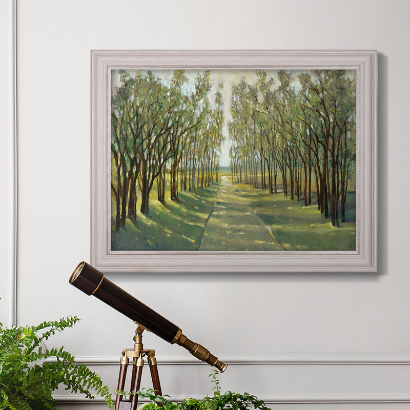 Forest Path encadré sur toile, H 29 po x l 41 po x P 2,5 po