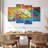 Abstract Brain On Canvas 4 Pieces Set-238063159