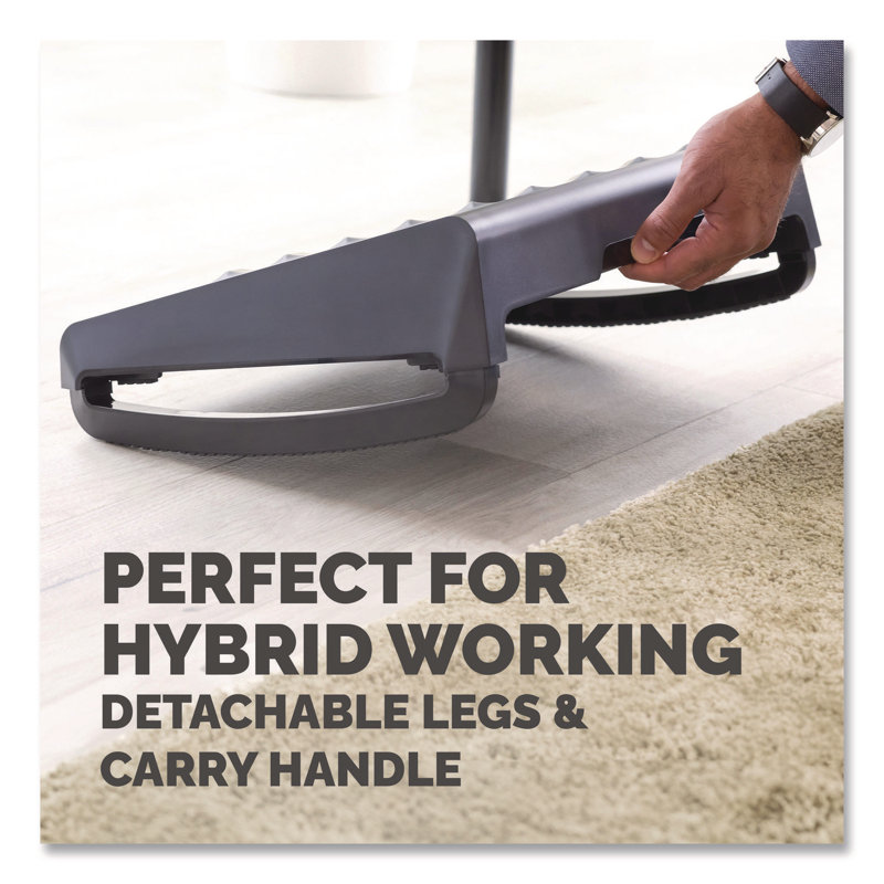 Breyta Black Adjustable Ergonomic Foot Rest with Textured Surface