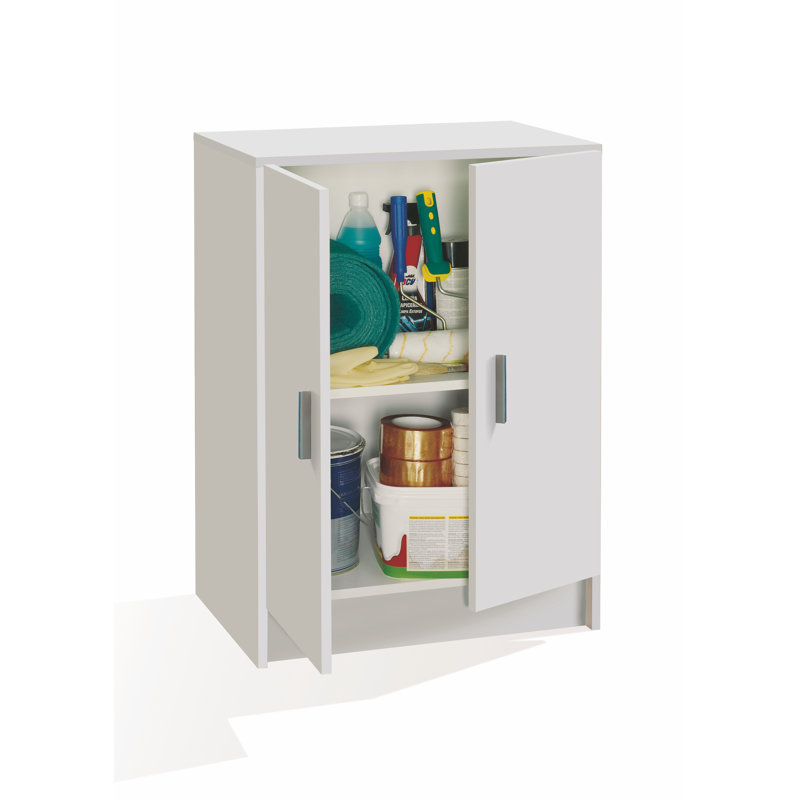 2 -Door Cabinet Office Storage Cabinet, White