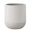 Pot de fleurs Kute Nest à bord nervuré de 35,5 cm (14 po) de hauteur en fibre de pierre - Gris givré-114407552-114407550