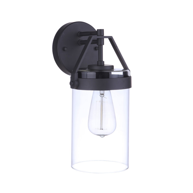 Lanterne murale d'extérieur Steadham Midnight, H 13 po x l 6,38 po x P 7 po