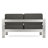 Khaki Aluminum Outdoor - 26.75In Seat D 6.00In Cushion Patio Color 56.24In Length 600 Lbs Capacity