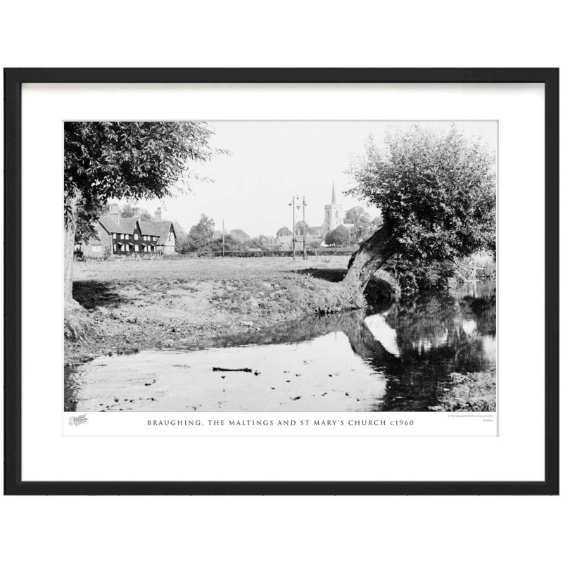 Braughing, The Maltings And St Mary's Church C1960 by Francis Frith - Single Picture Frame Print, 60cm H x 80cm W x 2.3cm D