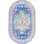 Tapis oriental bleu / noir / orange Sonja